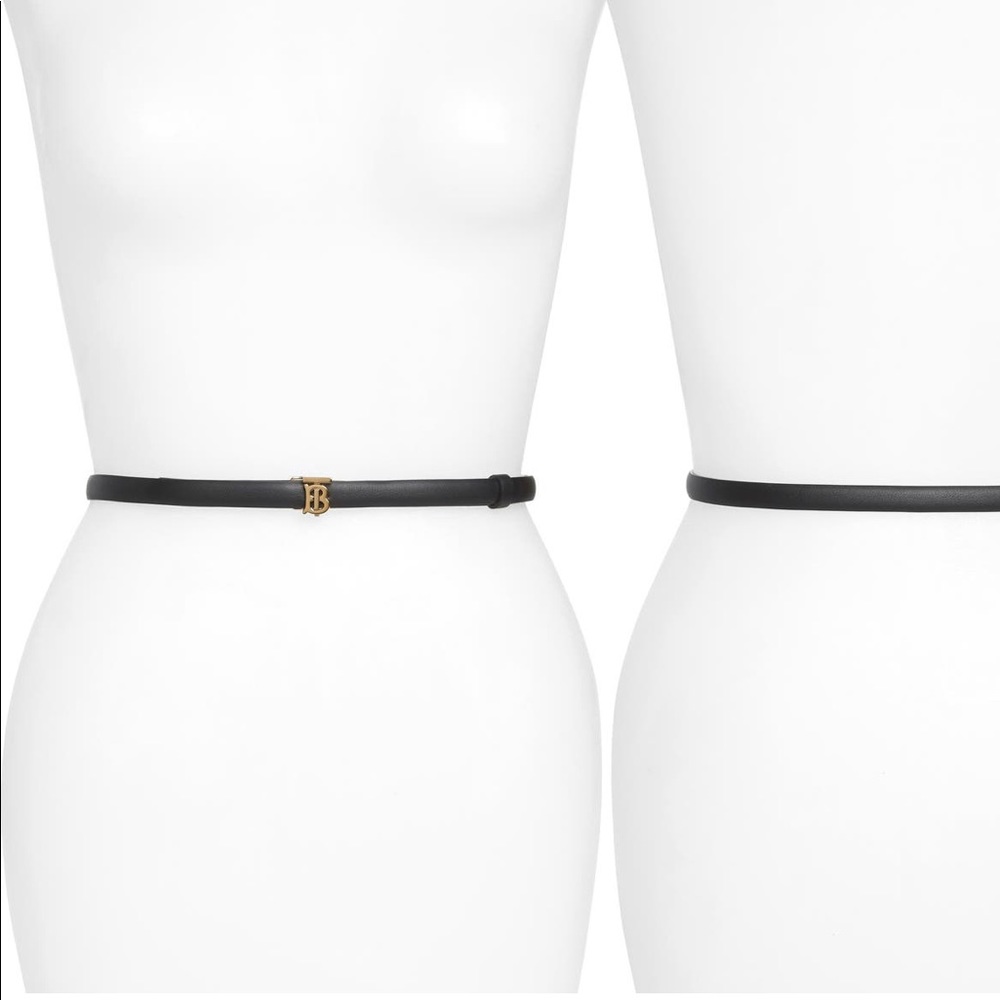 BURBERRY Monogram Motif Reversible Leather Belt
